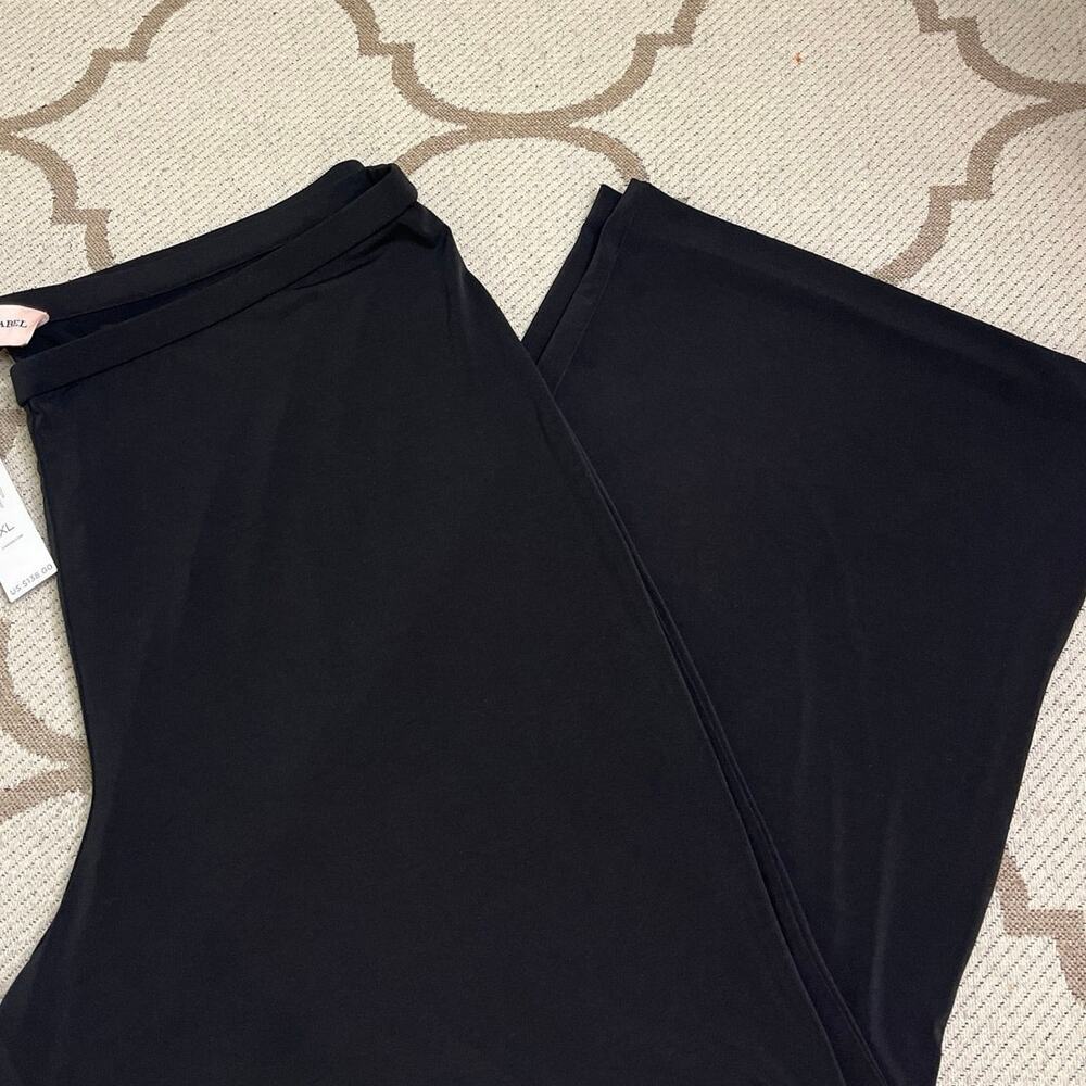 Chico’s Black Label The Jersey Pant, Pull on seasonless Wide Leg Travel, size XL